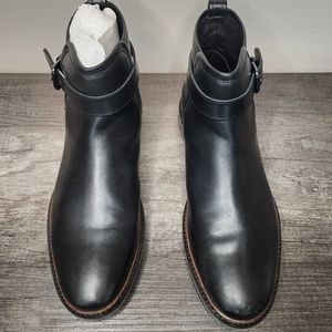 Coach Bryant Men's Black Leather Jodhpur Ankle Leather Straps - Sz 10.5